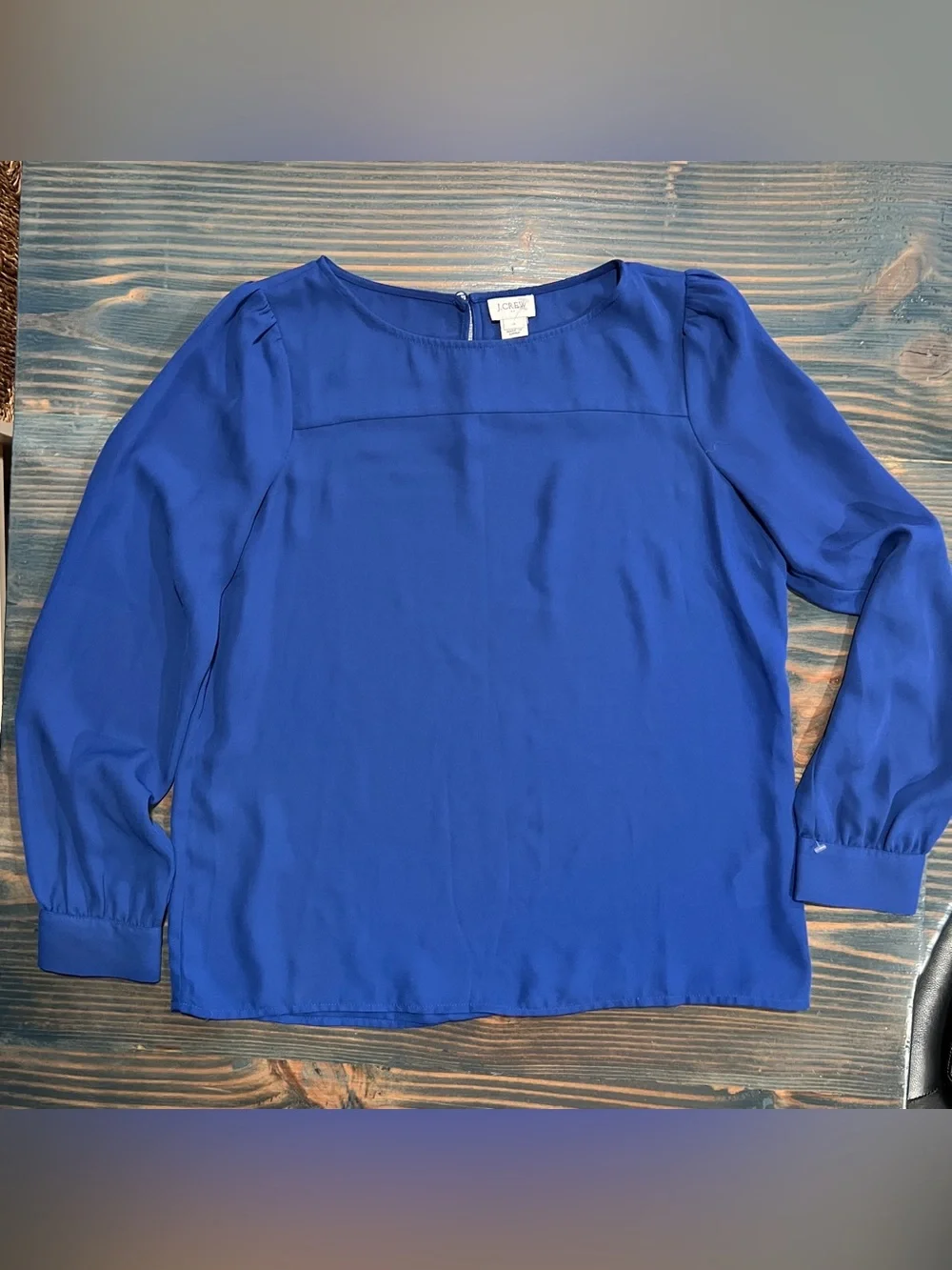 J. Crew Women's Cobalt Blue Long-Sleeve Blouse Size S - New without tag